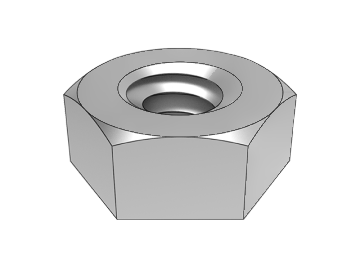 ASME B18.2.2.1-1 nat hex (talang sebelah tunggal)