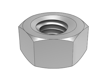 lSO 4032A jenis 1 nat heksagon