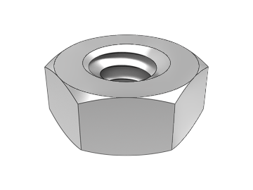 ASME B18.2.2.1-1 Kacang hex